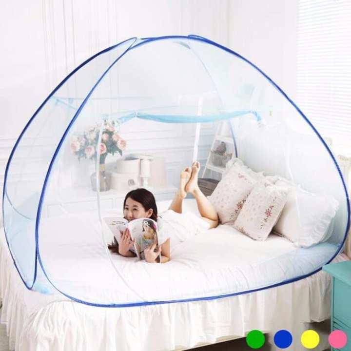 Màn chụp gia long tự bung chống muỗi không đáy cao cấp 1m8*2m