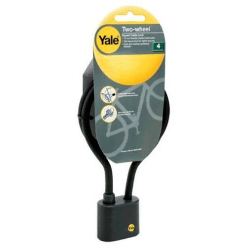 Khóa xe đạp chống trộm yale ycl1/10/80, cáp dài 80cm- khóa dây cao cấp của mỹ- npp aalock