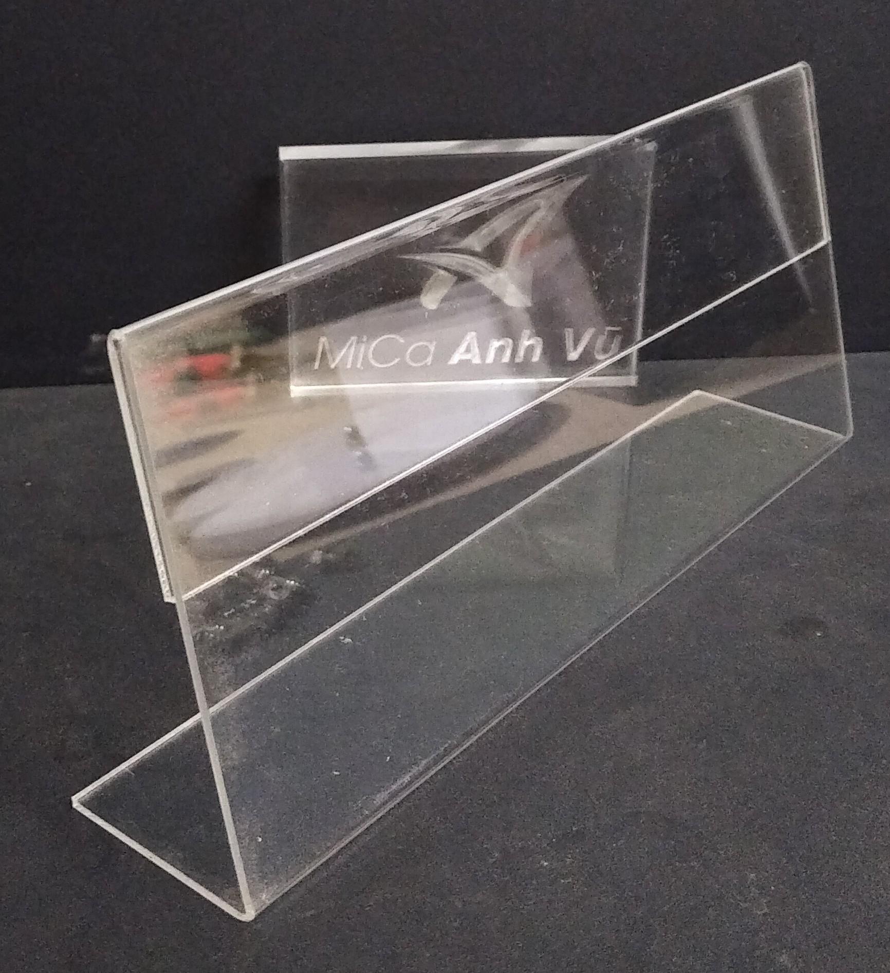 Bộ 5 kệ mica chữ l cỡ 15x8 cm