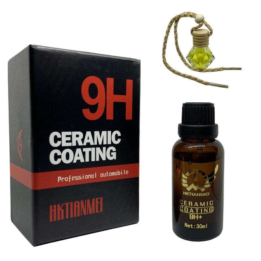 ✉ Dung dịch phủ bóng Nano Ceramic 9H 30ml - Tặng 1 lọ tinh dầu treo trên ô tô