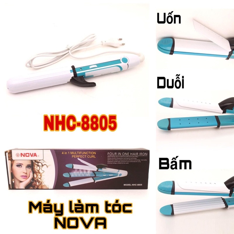 Máy làm tóc 4in1 nova 8805 đa năng tiện dụng