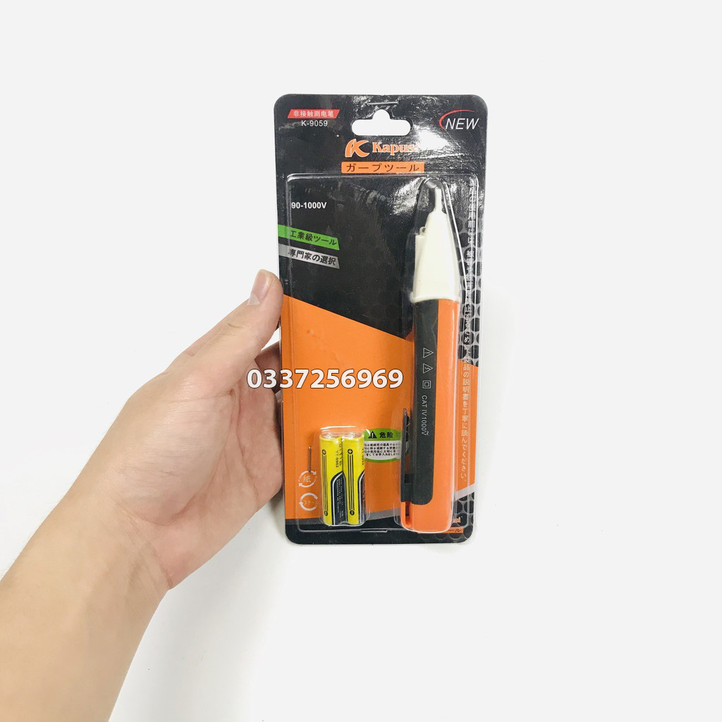 Bút dò điện, dò đây đứt ngầm, đo thông mạch, tặng kèm pin [ CHÍNH HÃNG] Kapusi K-9059