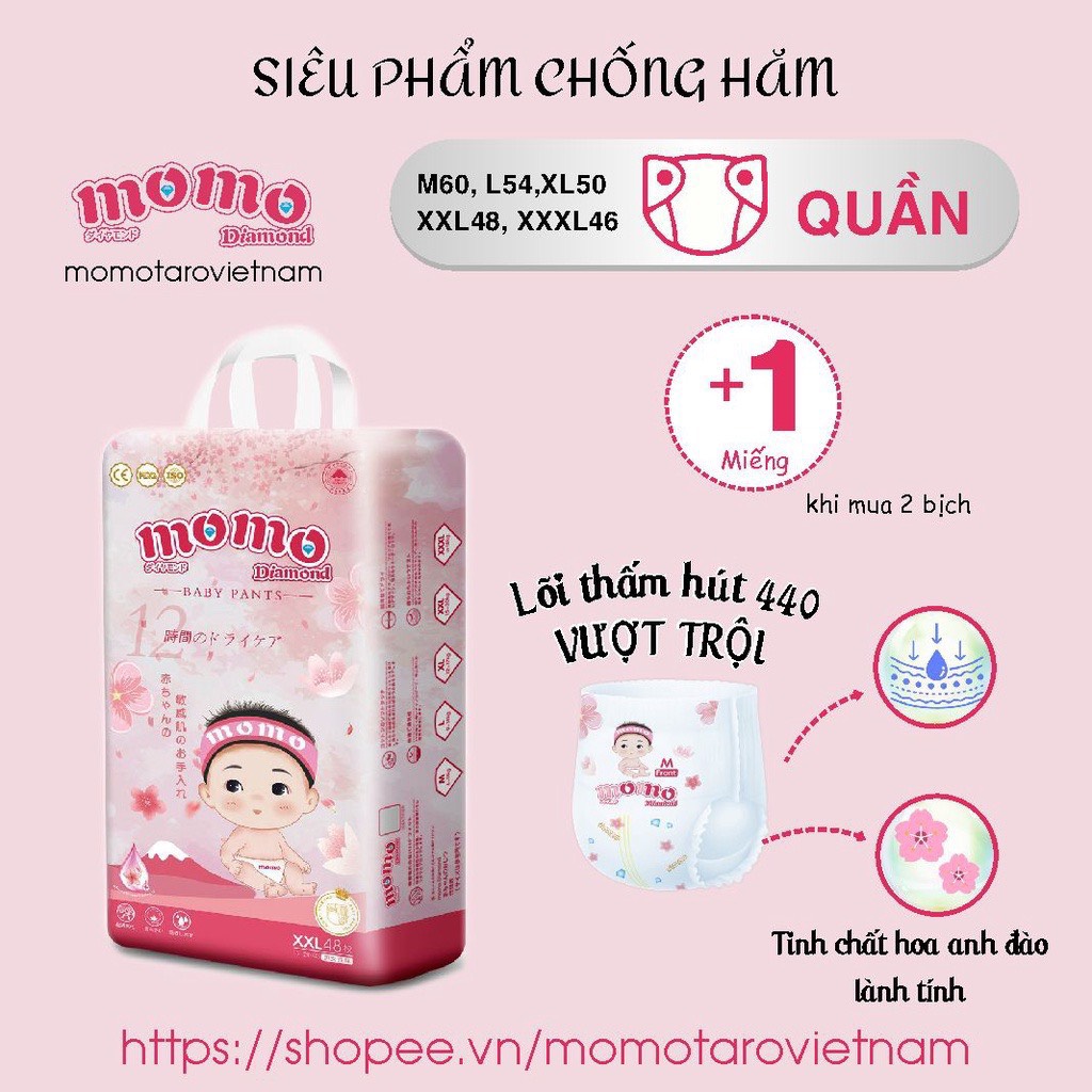 Bỉm Momo Diamond Organic