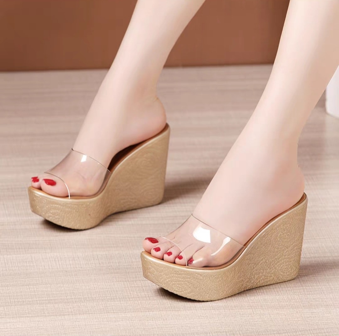 Dép xuồng quai trong đế hoa hồng