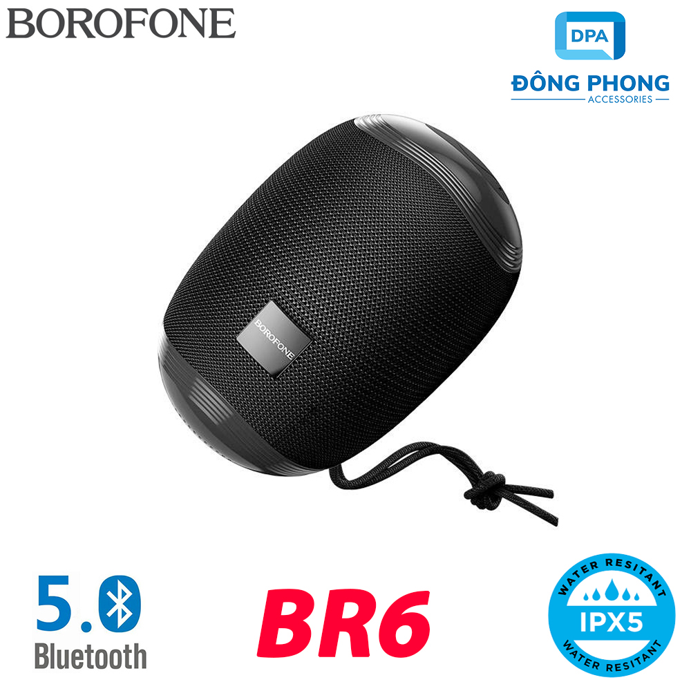 Loa Bluetooth Mini Borofone BR6 Chính Hãng Chống Nước, Có Dây Đeo