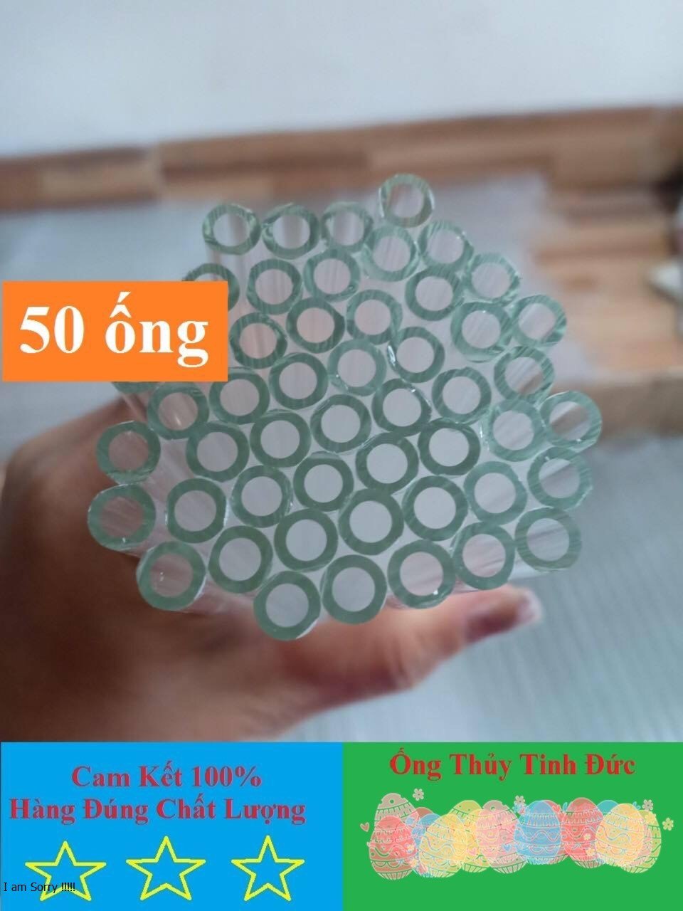 50 ống thủy tinh đức dài 20cm