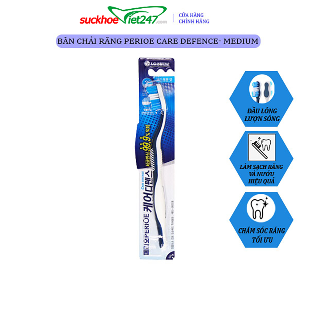 [HCM]Bàn Chải Răng Perioe Care Defence- Medium 8935030217413
