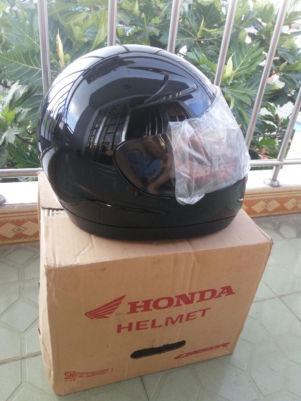 [HCM]Nón bảo hiểm Honda Fullface ( Đen bóng)