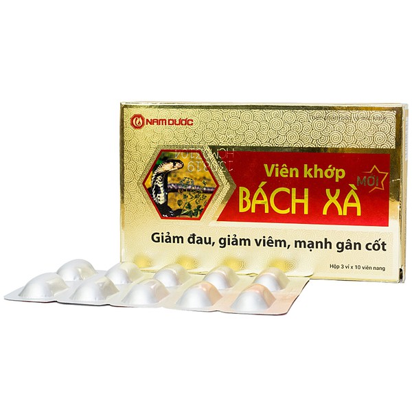 Viên Khớp Bách Xà Mới - Giúp hỗ trợ giảm đau, giảm viêm, mạnh gân cốt