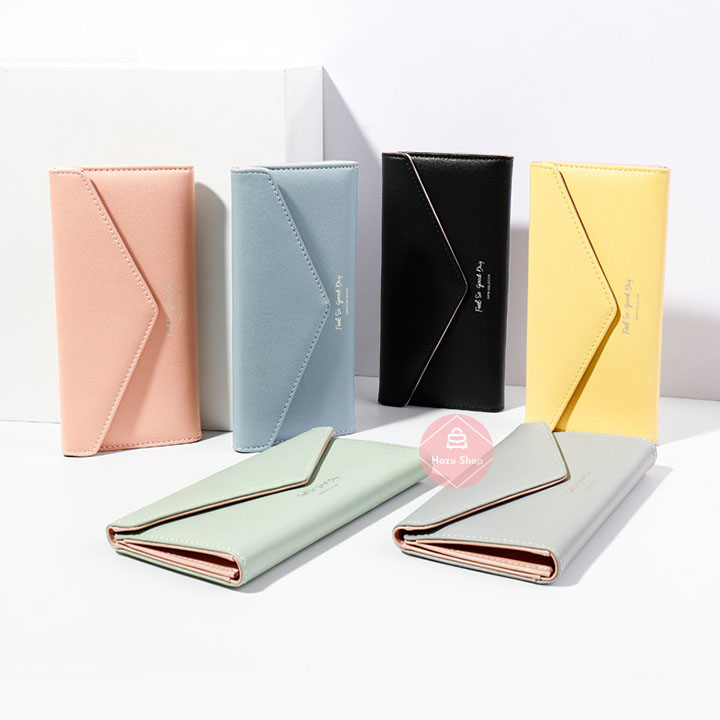 Ví dài cầm tay kiểu dáng bì thư, nhiều màu lựa chọn - VD-HZ002