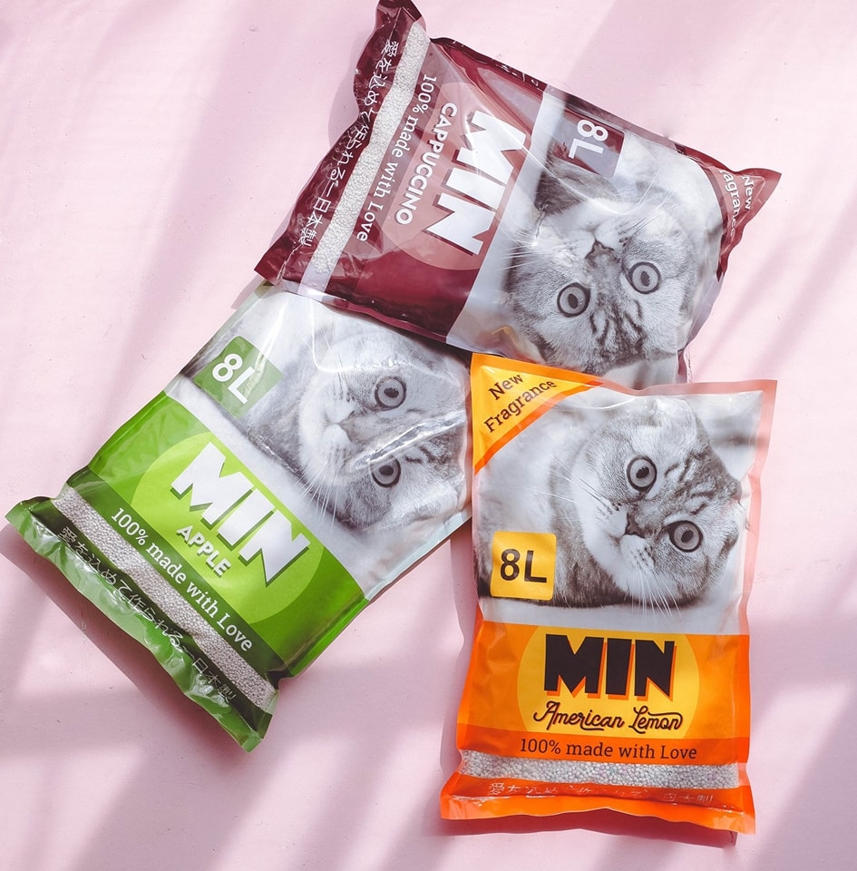 Cát min 8l, cát vệ sinh cho mèo