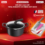 [SIÊU SALE HÈ 20H 4-7.5] Nồi đúc cao cấp Tefal Robusto có miệng rót 20cm