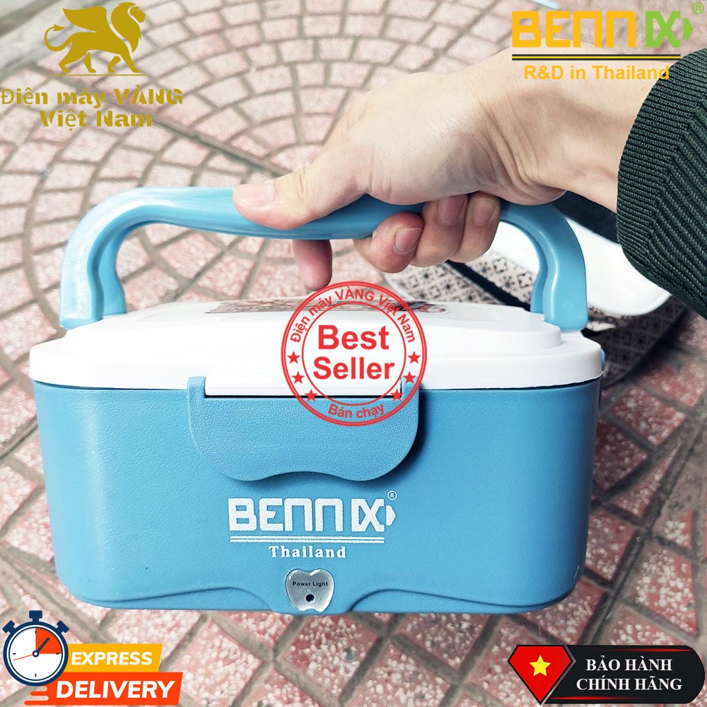 Hộp cơm cắm điện văn phòng Bennix Thailand BN88i khay inox 304 bảo hành 2 năm chính hãng