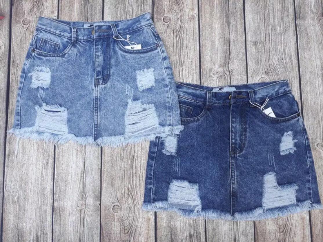 [HCM]Chân váy jean rách tà thời trang cao cấp