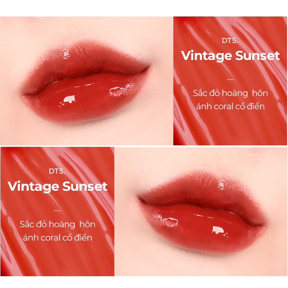 [6-11/12 VOUCHER GIẢM 8%][HCM]Son Tint Bóng Siêu Lì Cho Đôi Môi Căng Mọng Merzy Aurora Dewy Tint 5.5g