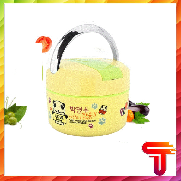 [Đồ Tiện Ích] CẶP LỒNG GIỮ NHIỆT 2 TẦNG CÓ THÌA 800ML