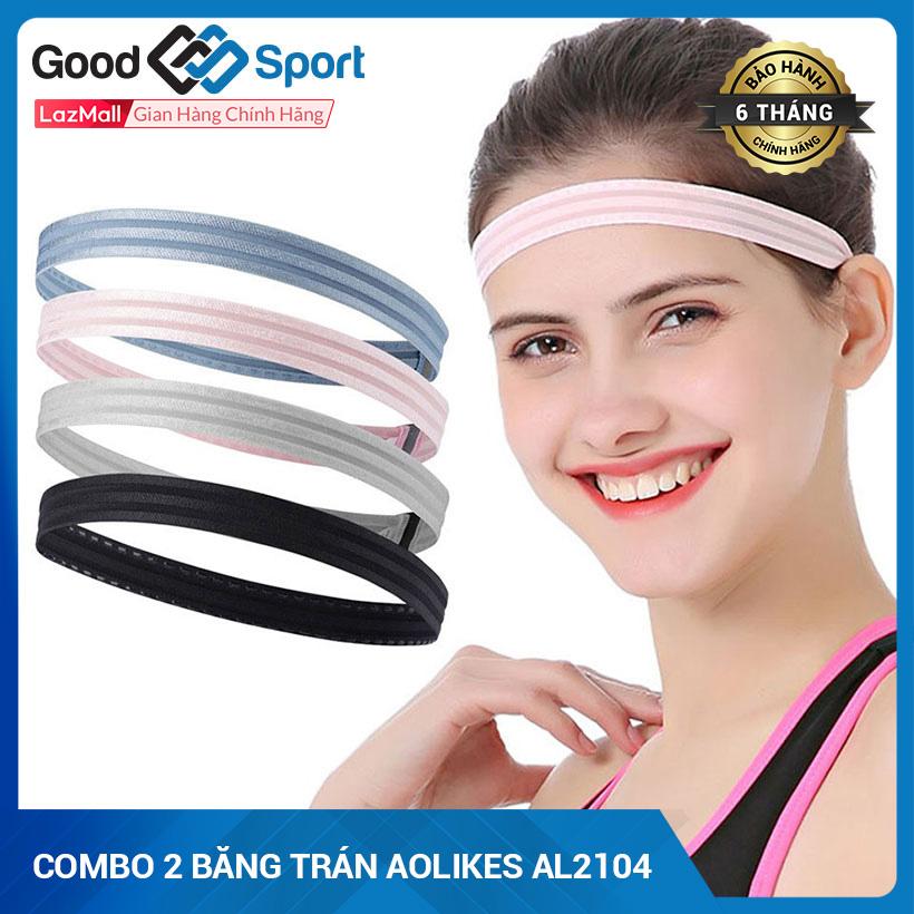 Combo 2 băng đô tập gym chơi thể thao cá tính, thấm mồ hôi, cố định tóc - Đồ tập gym cho cả nam và nữ Aolikes AL2104