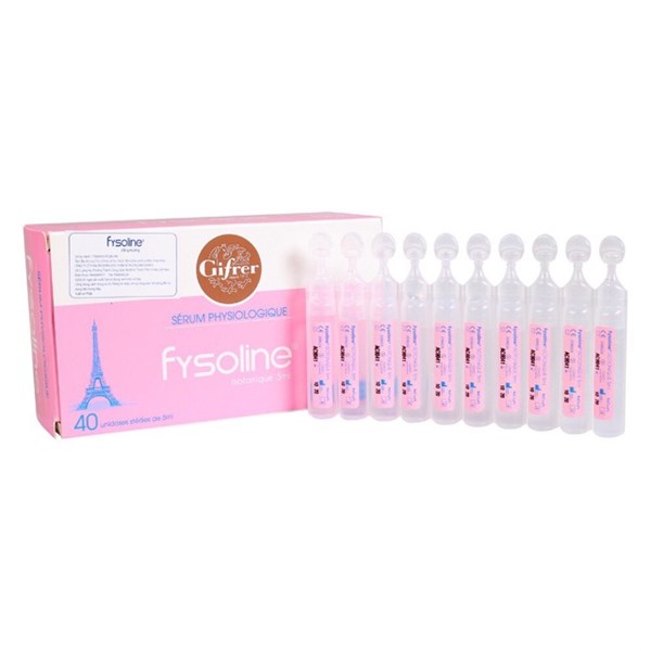 Fysoline - Nước muối sinh lý Pháp - Vệ sinh mắt, mũi, miệng cho bé