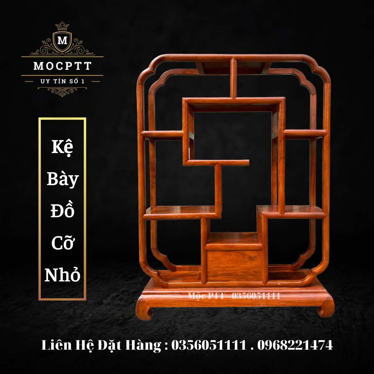 Kệ bày đồ trang trí gỗ Hương Ta kích thước 83 x 60 cm có ngăn kéo