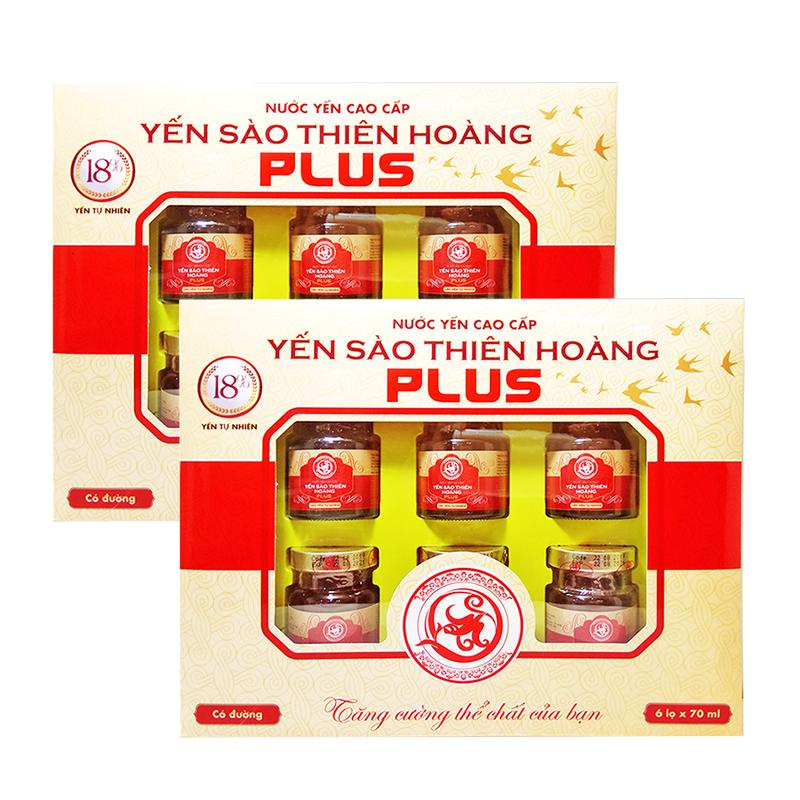 Combo 2 hộp yến sào thiên hoàng plus 18% yến tự nhiên