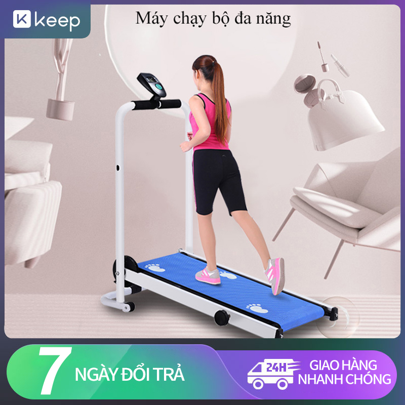 [HCM]Máy chạy bộ gia đình loại nhỏ máy chạy bộ đa chức năng Máy chạy chống xóc êm yên tĩnh Thiết bị chạy bộ tập GYM gia đình