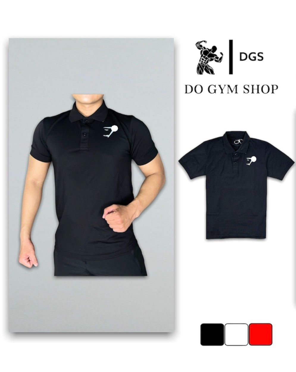 Áo thun polo thể thao nam AGPL1 áo polo nam tập gym đẹp