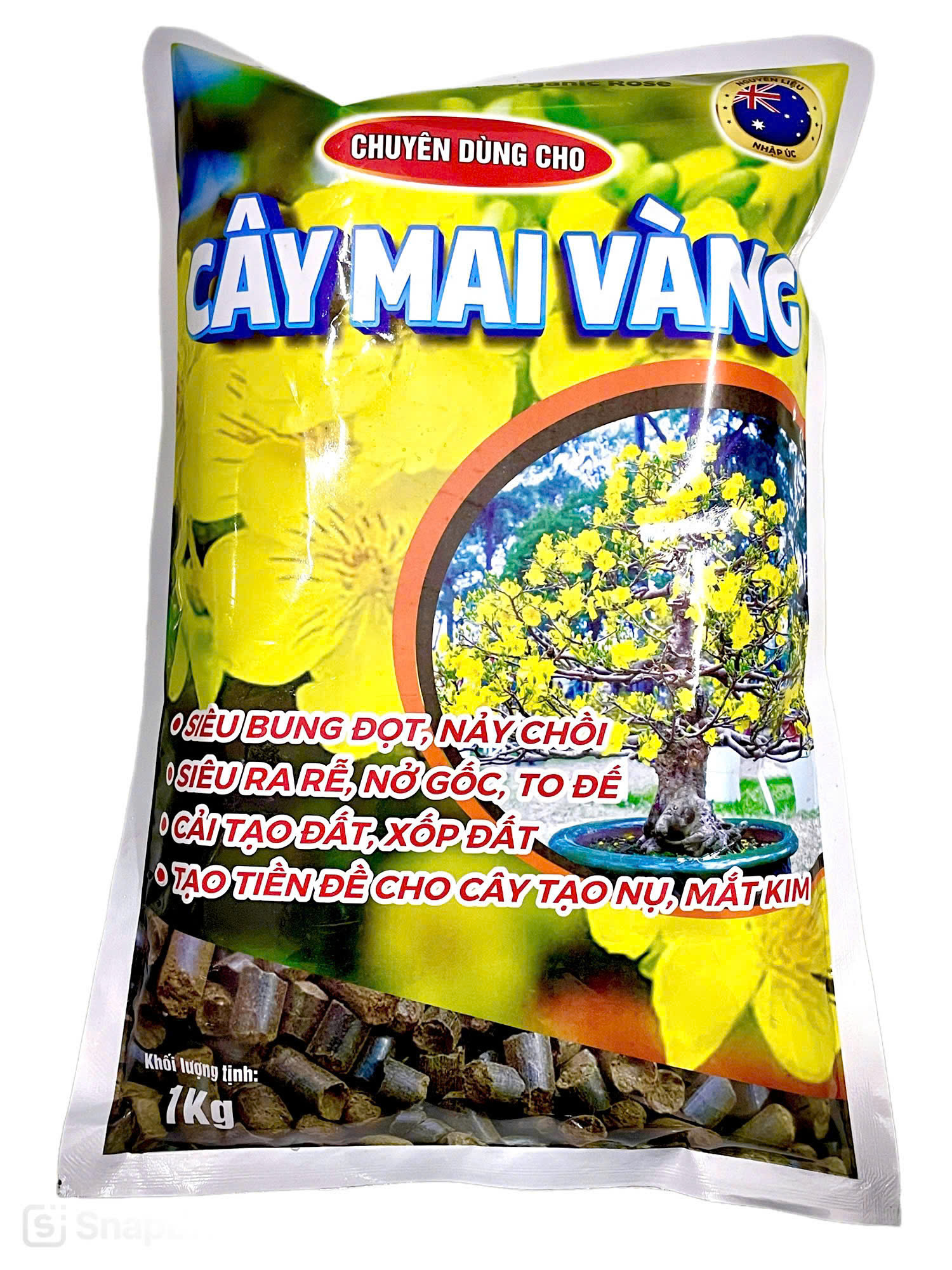  Phân Bón Hữu Cơ Chuyên Cây Mai Vàng - Siêu Bung Đọt  Nảy Chồi Ra Rễ Nở Gốc ... Gói 1kg 