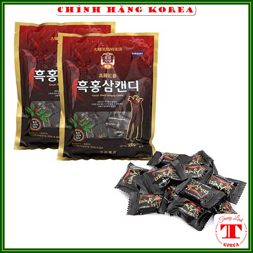 Kẹo hắc sâm hàn quốc, gói 170g - Kẹo sâm samsung chính hãng Korea