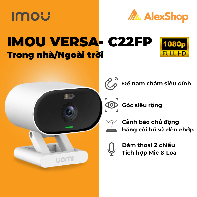 Camera imou versa c22fp-c ngoài trời, đàm thoại 2 chiều, màu ban đêm phân giải full hd - camera ngoài trời