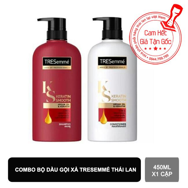 Combo bộ đôi dầu gội xả Tresemme 5 in 1 thái lan 425ml loại chai mới x 1 cặp 【Kho Thế Giới 】
