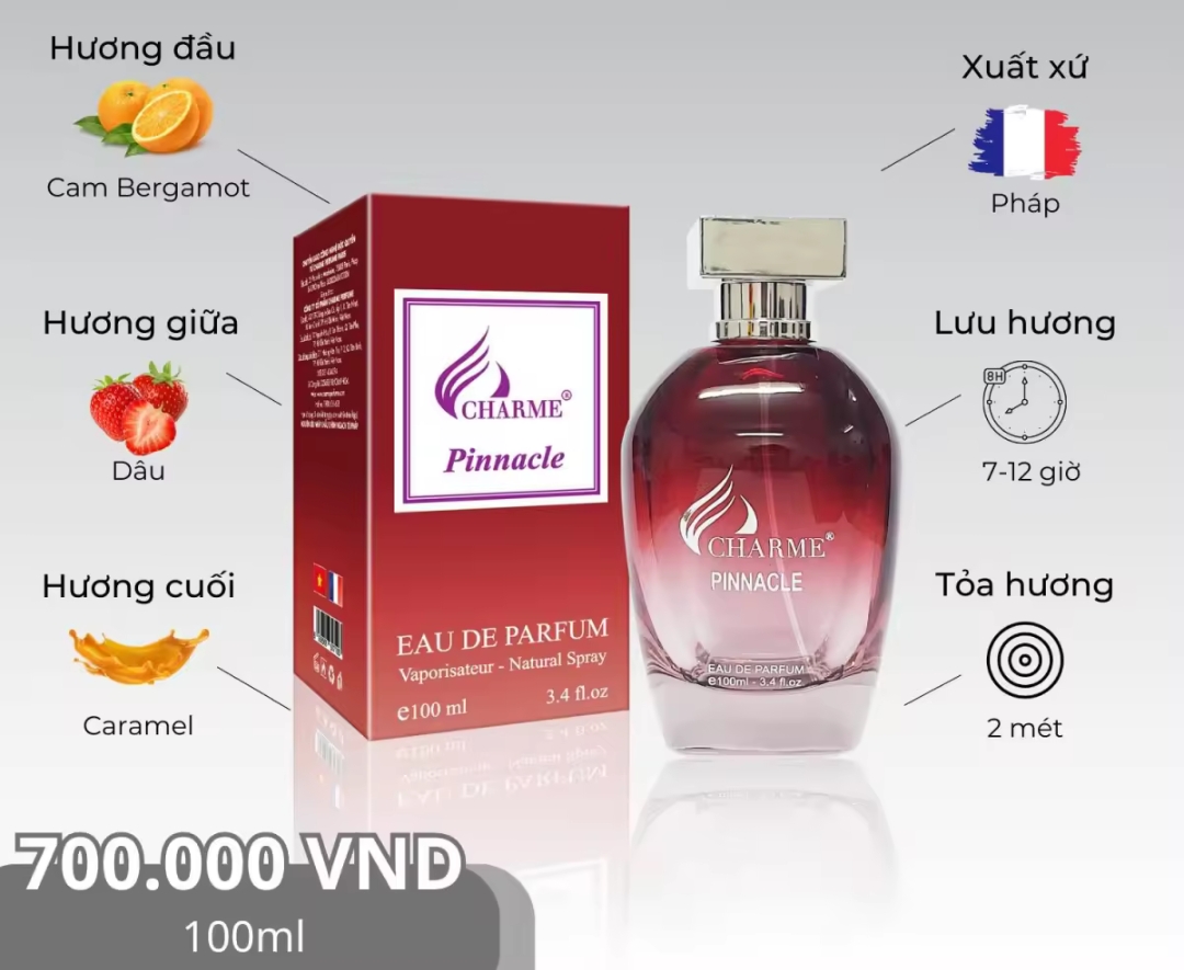 Nước hoa nữ charme pinnacle 100ml-winni shop