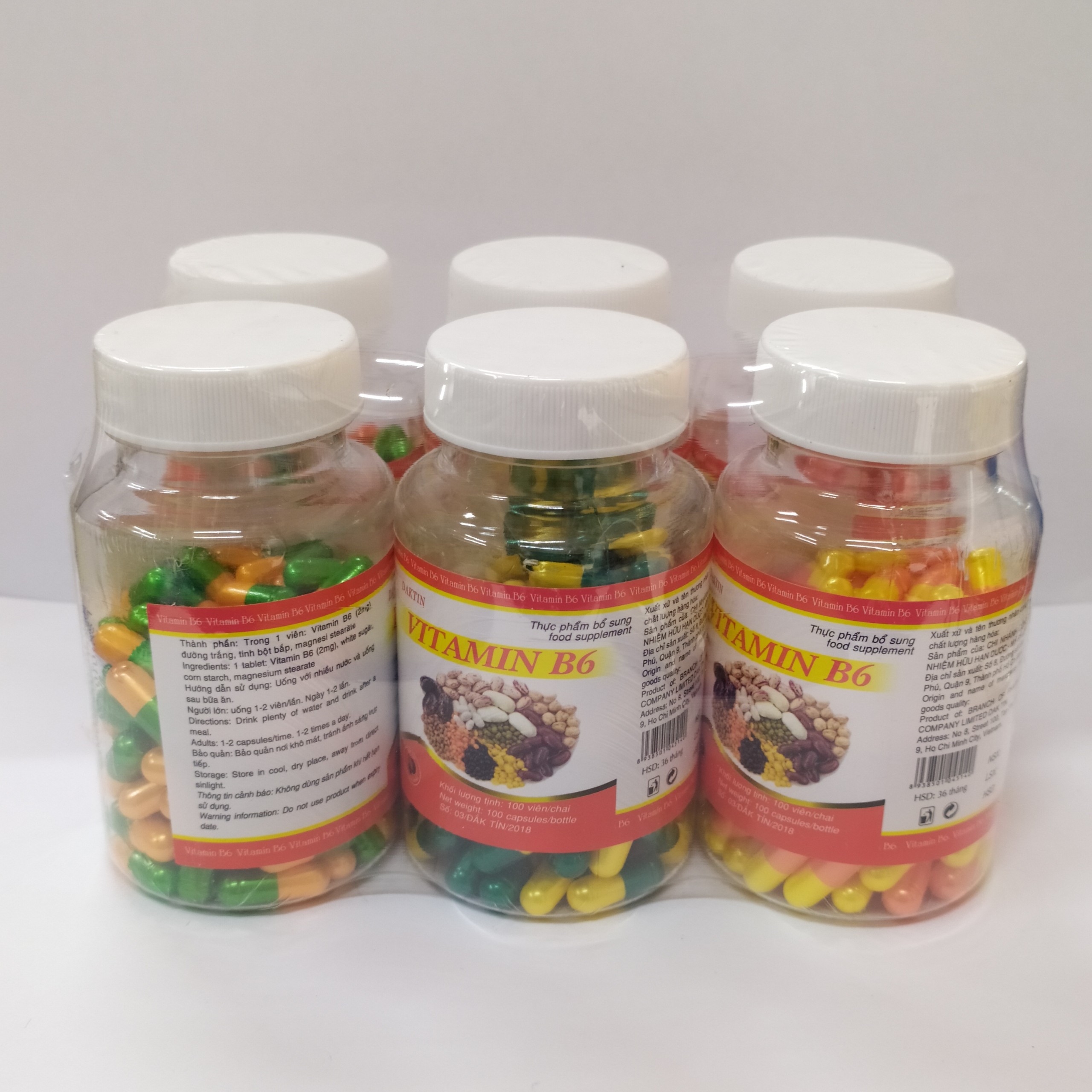 Viên uống vitamin b6 lọ 100 viên giúp bổ sung vitamin b6 cho cơ thể