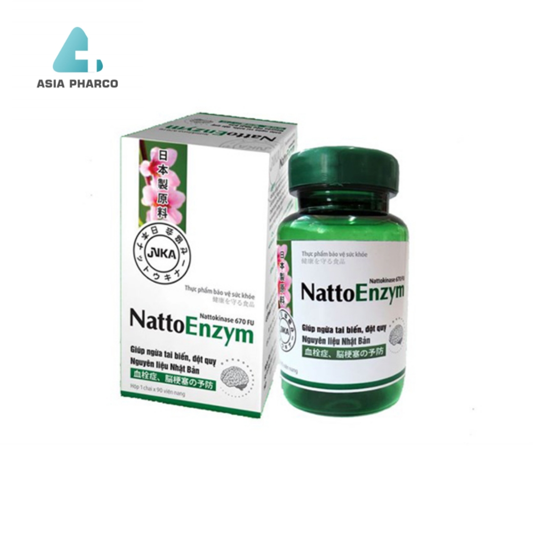 NATTO ENZYM - PHÒNG NGỪA TAI BIẾN MẠCH MÁU NÃO (CHAI 90V)