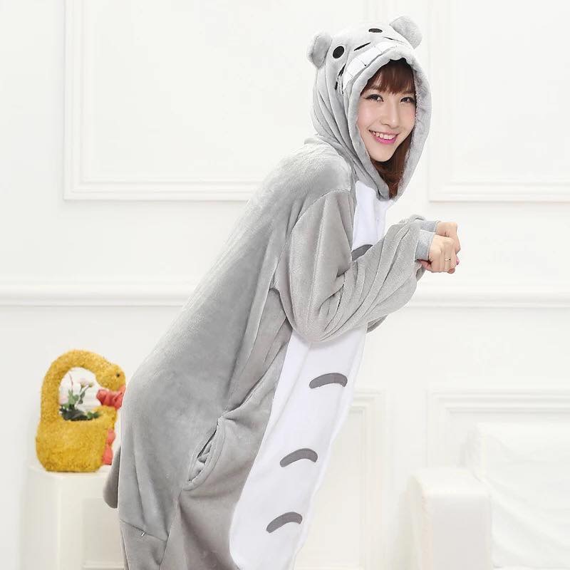 Bộ Đồ Thú Totoro Xám ⚡ FREESHIP ⚡ Bộ Đồ Thú Totoro Giá rẻ Đủ Size Người lớn và trẻ em