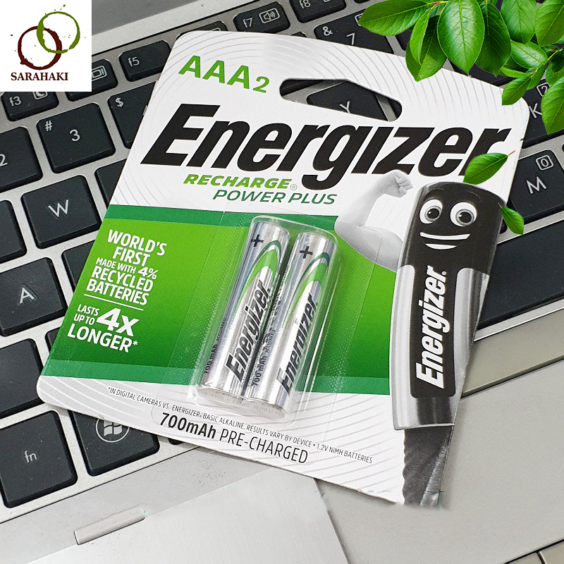 Vỉ pin sạc aaa 700mah energizer chính hãng - vỉ 2 viên