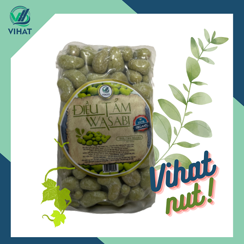500gr hạt điều wasabi vihat hạt điều to, chất lượng