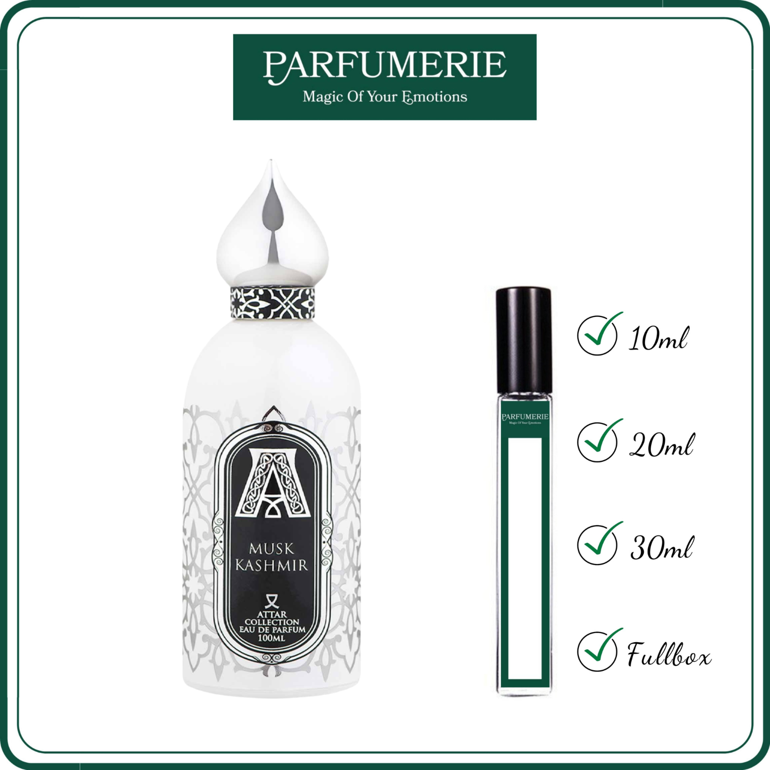 [Authentic] Mẫu thử nước hoa Musk Kashmir EDP hương thơm Lôi cuốn Hấp dẫn Nhẹ nhàng [10ml-20ml-30ml]