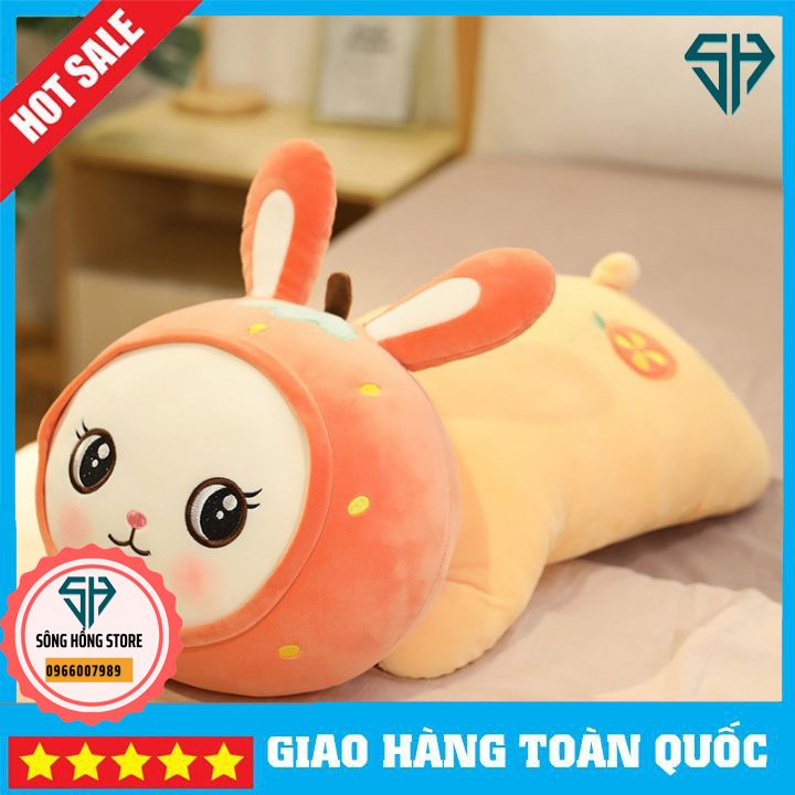 Gấu Bông Thỏ Nằm Dễ Thương Size 40cm