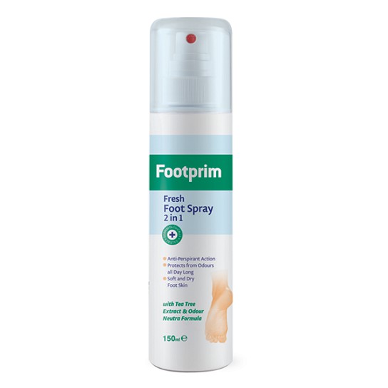 Xịt Khử Mùi Hôi Chân Footprim Foot Spray 2in1, 150 ml