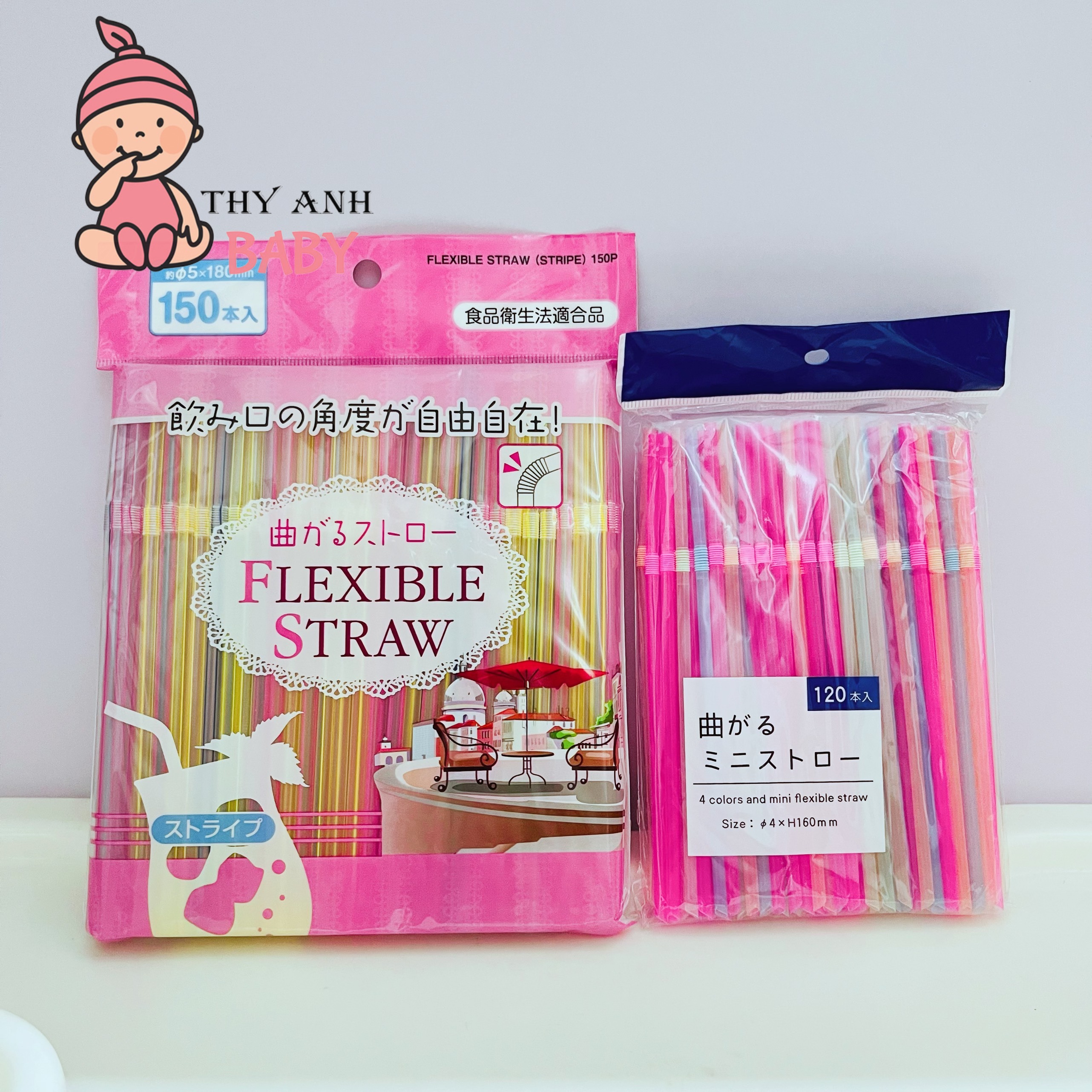 Set 120 ống hút nhựa - nhật bản