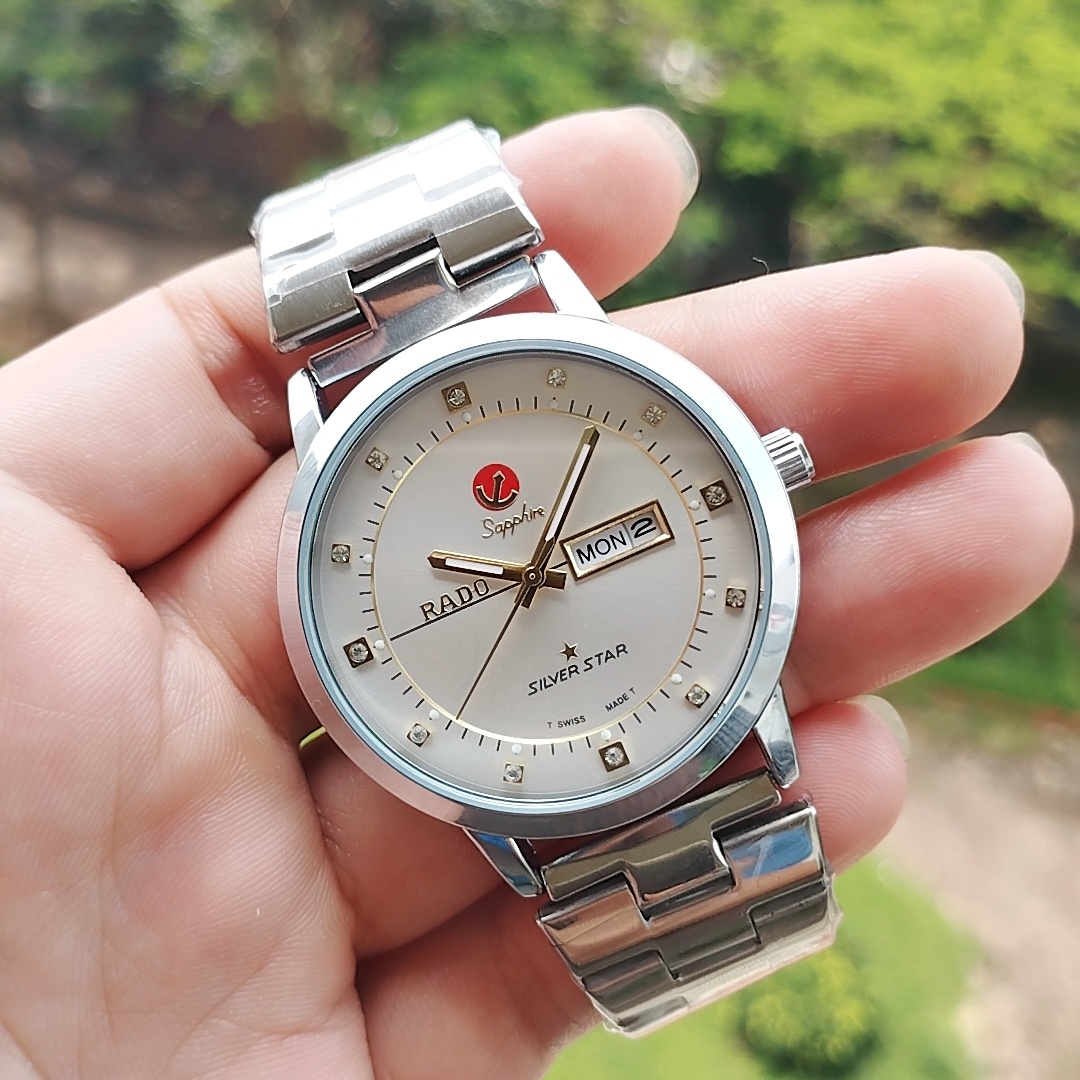 Đồng hồ nam Rado kính Sapphire máy Thụy sĩ cao cấp