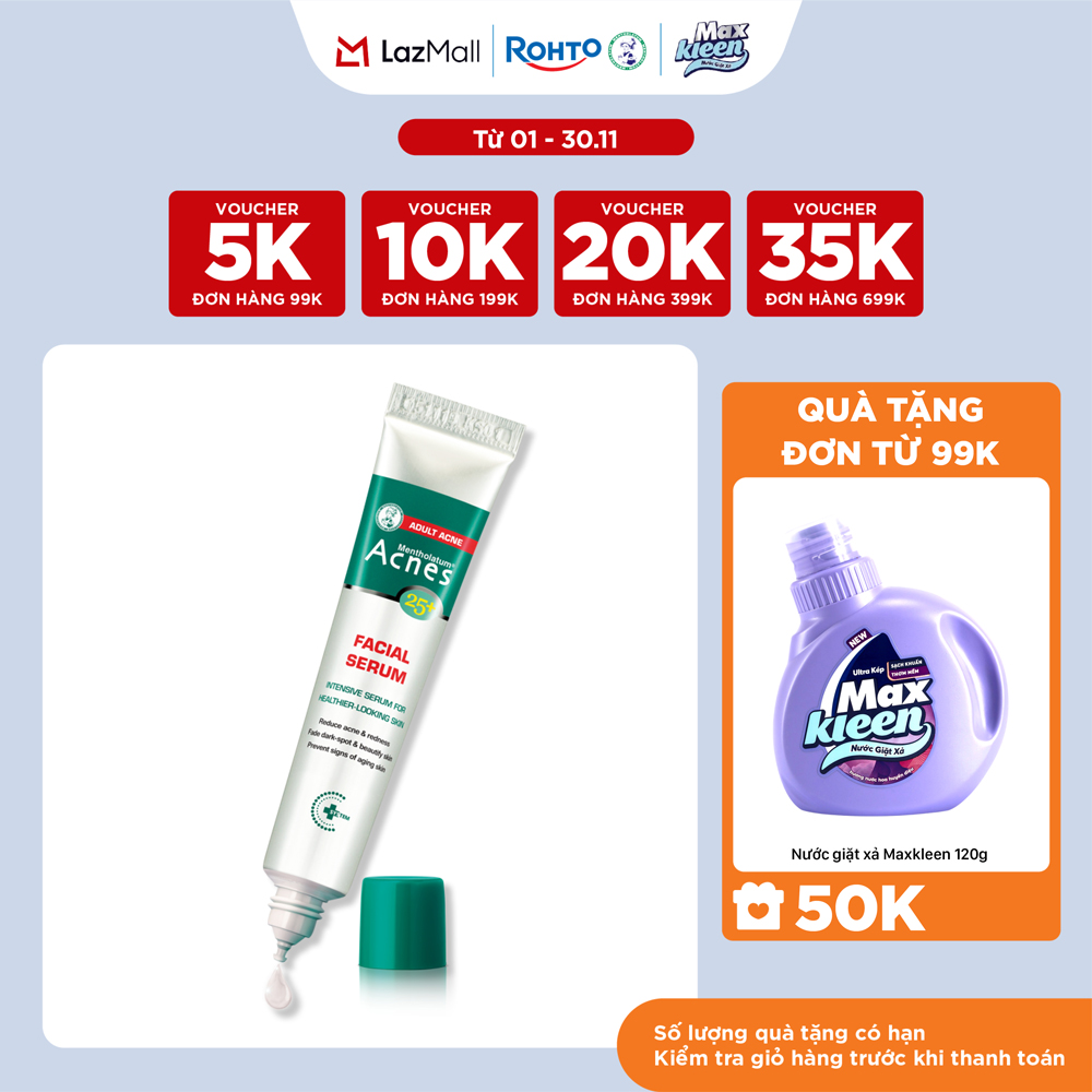 Serum chấm mụn chuyên biệt cho da mụn ở tuổi trưởng thành Acnes 25+ Facial Serum 20ml