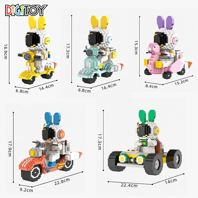 [ẢNH THẬT] Bộ đồ chơi lắp ráp lego xếp mô hình phi hành gia lái xe đua vũ trụ trang trí quà tặng sinh nhật bé trai trẻ em, Digitoy - Đồ chơi hay ho