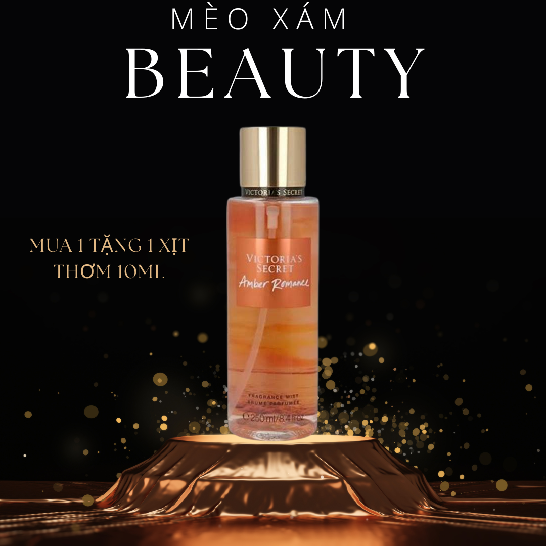 Xịt thơm toàn thân Amber Hương nước hoa - 250ML