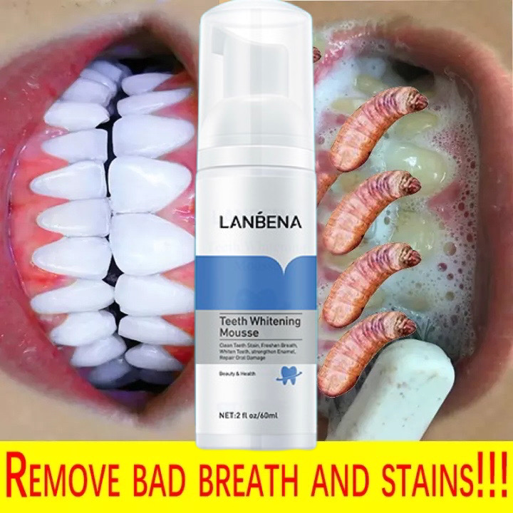 [HCM]LANBENA Fresh Shining Bọt Kem đánh Răng Chuyên Làm Trắngvệ Sinh Răng Miệng loại Bỏ Mảng Bám Vết Bẩnkem đánh Rặngkem Trắng Rănglàm Trắngchống Hôi Miệngngăn Ngừa Sâu Răng Whitening Teeth
