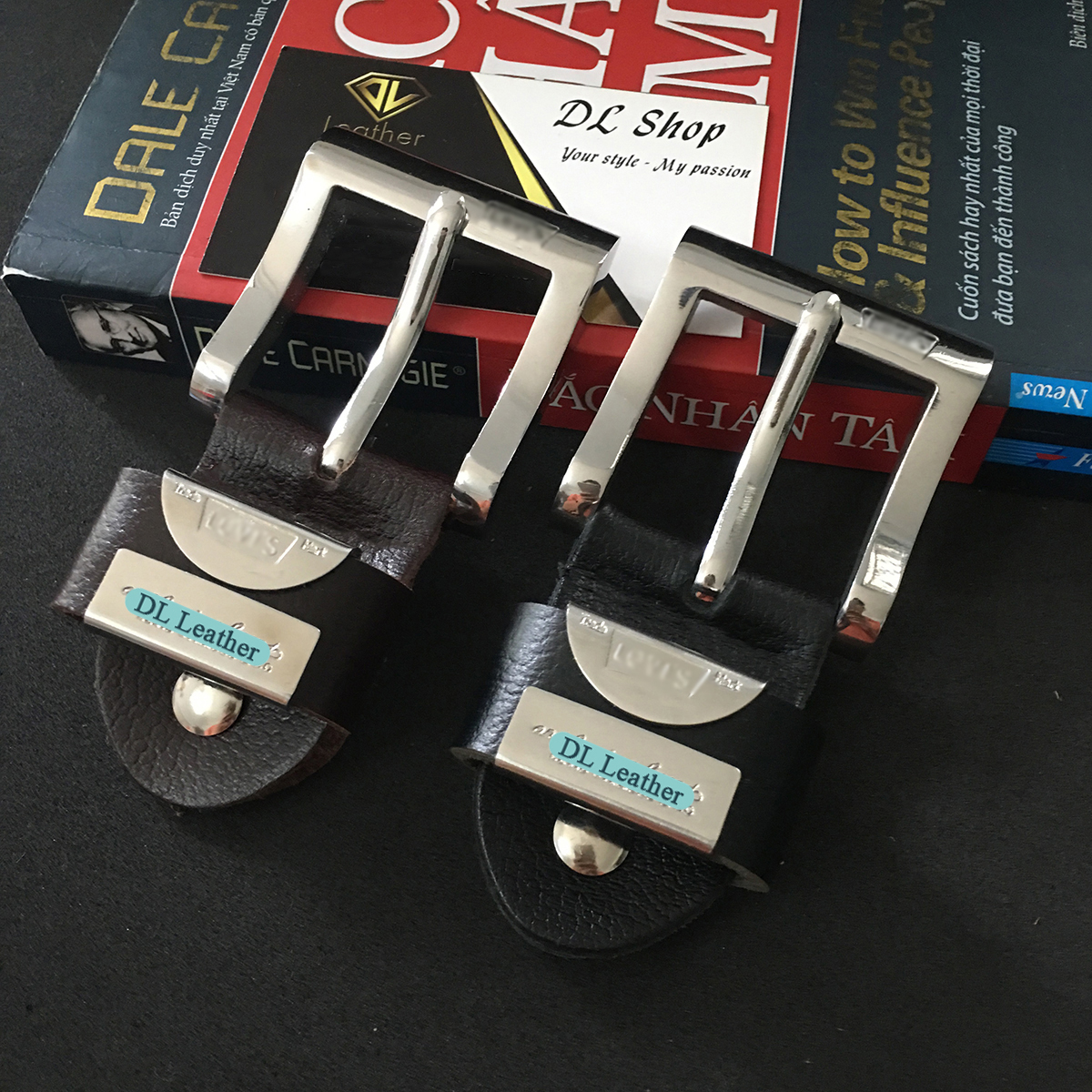 ĐẦU KHÓA THẮT LƯNG INOX 100% (TẶNG KÈM KHOEN + ĐẦU BỊT BẰNG DA BÒ) - ĐKLIX-01