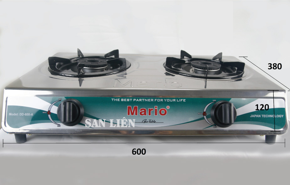 Combo bếp ga đôi dương Mario và van bếp ga NaMio