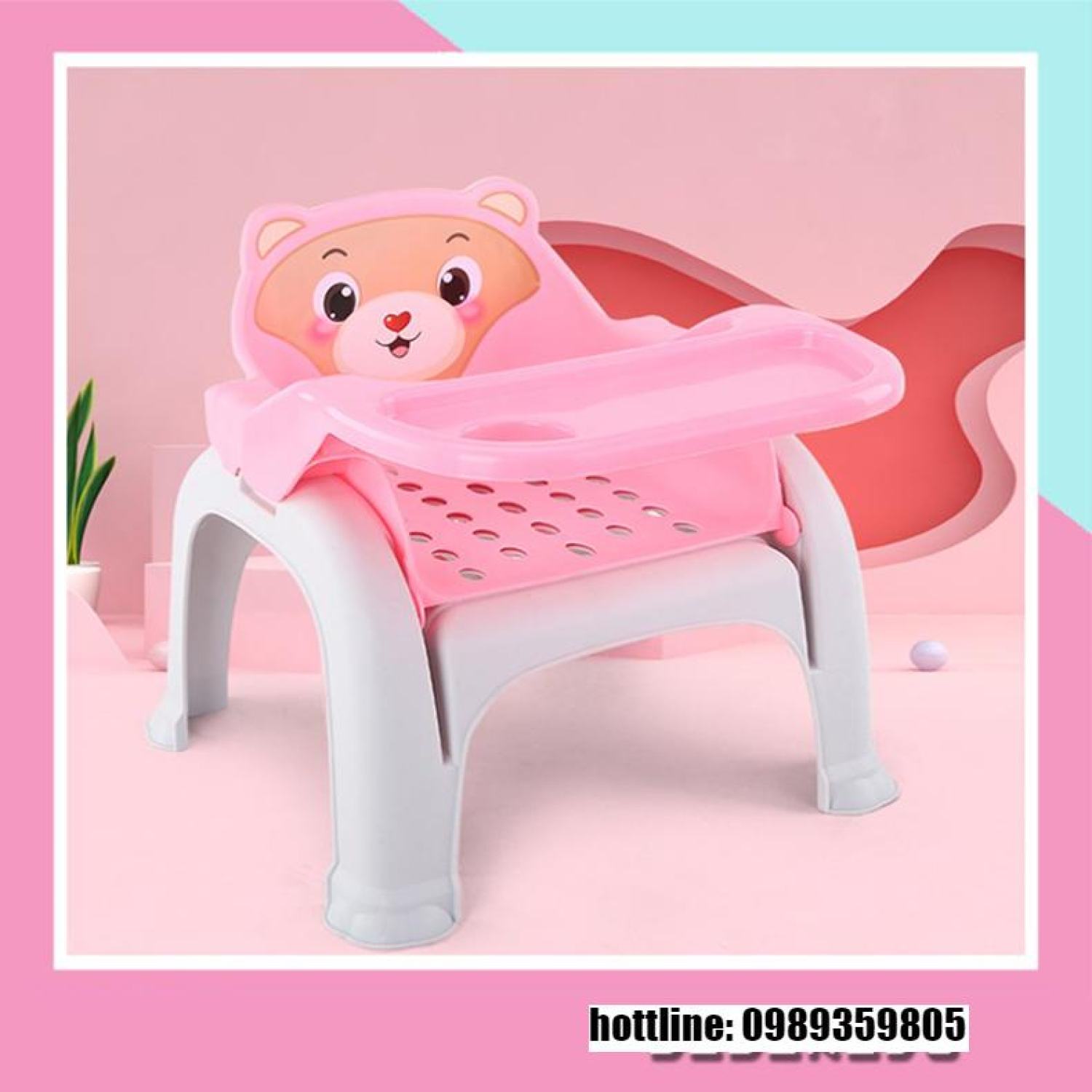 3 in 1 Ghế ăn dặm đa năng Dùng làm ghế gội đầu Ghế cho bé ngồi tập tô rất