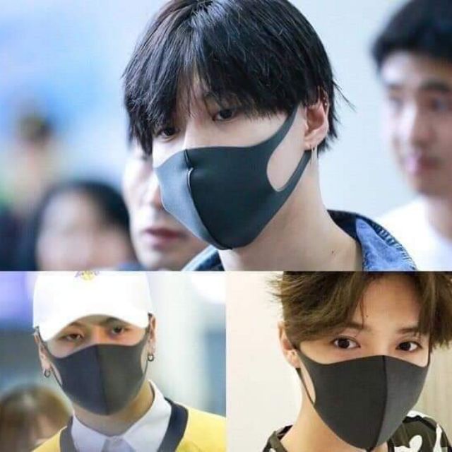 Khẩu trang 3D vải su combo 10 cái , tái sử dụng chống bụi mịn một lớp, kháng khuẩn, ngăn virus. Cam kết hàng như hình