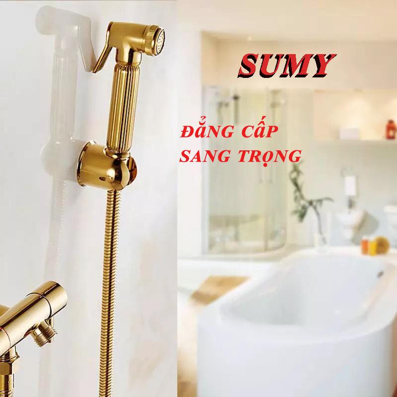 XỊT VỆ SINH MẠ VÀNG CAO CẤP